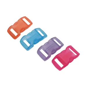 Transparent Colour Plastic Quick Side Release Buckle For Bag Accessories