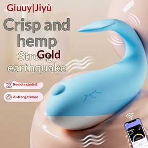 Mini Vibratore a Forma di Balena con 10 Frequenze di Vibrazione e Tapping, Controllo APP, Velocità Regolabile - Product Image 5