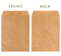 Sacs en papier kraft Sancai - Sacs réutilisables écologiques pour collations, sandwichs, hamburgers, biscuits et pop-corn pour utilisation en supermarché