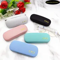 Étui à lunettes en fer, petit motif étoile, en cuir, pour lunettes de myopie, pour hommes et femmes, léger, rigide, anti-stress, boîte de rangement