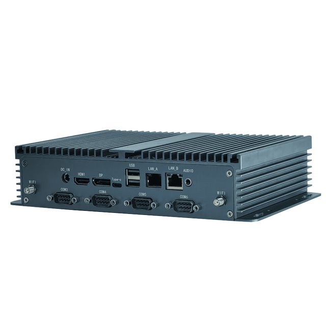 SPC198 Fanless Industrial PC ram Ddr5 Intel N100 I3-N305 DDR5 12-24V Wide Voltage Rugged Mini Computer for CNC Automation