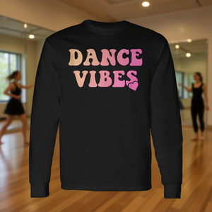 Camiseta de manga larga Dance Vibes para bailarines y amantes de la danza - Product Image 3