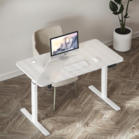 Bureau à domicile professionnel bureau de levage électrique hauteur réglable moderne blanc bureau debout grande Table élévatrice ergonomique
