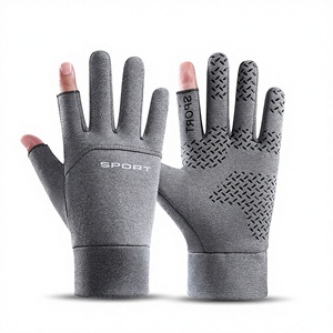 Gants de motocross thermiques d'hiver personnalisables avec logo, imperméables, antidérapants, compatibles écran tactile, chauds, pour moto, cyclisme, extérieur, demi-doigts, avec crochet - Product Image 5