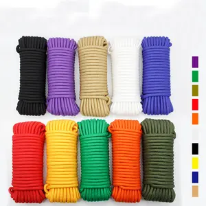 Nylon Binde seil Farbe Kordel zug Outdoor Kleidung Gewebtes Seil 2mm bis 10mm Für hand gefertigtes Seil