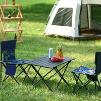 YEZHULIN Ultra Léger Portable Table Pliante pour Pique-Nique Camping Personnalisable Logo En Métal Mobilier D'extérieur Sac À Main En Plein Air