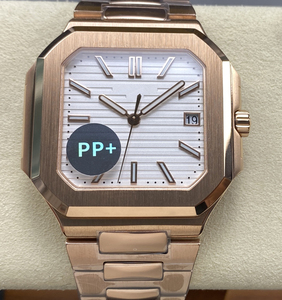 Reloj de negocios simple de lujo para hombre con pantalla de calendario espejo de zafiro correa de acero inoxidable estilo de diseñador al por mayor - Product Image 1