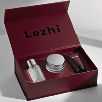 Boîtes magnétiques cosmétiques personnalisées de haute qualité et solutions d'emballage de coffrets cadeaux en papier pour soins de la peau masculins de luxe