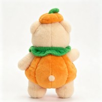 Ours en peluche citrouille d'Halloween, jouet en peluche doux, décoration de maison pour Halloween et Noël, cadeau de vacances pour enfants