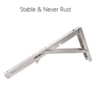 Support mural en acier inoxydable à Angle réglable, support de Table en bois, support mural en métal, support d'étagère pliable en L