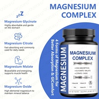 Capsules de magnésium complexe en gélules molles pour le sommeil réparateur, des os et des muscles plus forts, complément de vitamines et de minéraux pour la santé
