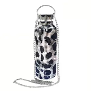 bling diamant-vakuumflasche 600 ml wasserflasche doppelwandige edelstahl-isolierflasche mit diamant