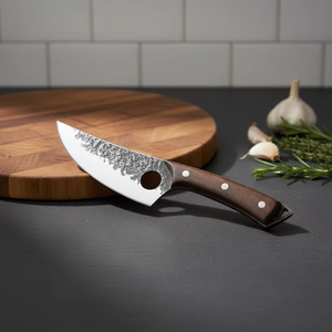 Couteau de boucher forgé en acier inoxydable à haute dureté avec manche en bois pour hacher les os - Product Image 4