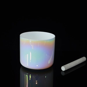 Cuenco de Cristal Blanco Alquímico de Cuarzo para Sonoterapia, Directo de Fábrica HF, Instrumento de Meditación - Product Image 2