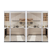 Puerta Plegable Transparente de Plástico Impermeable para Baño, Sin Perforaciones