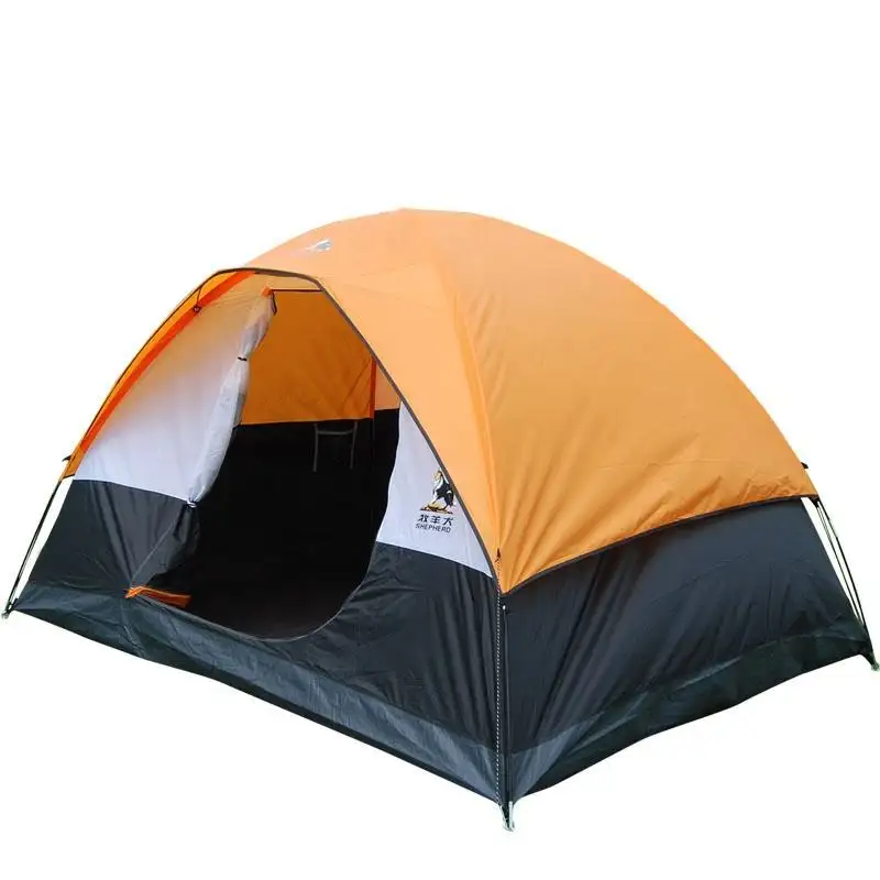 Custom High Quality 3-4 Person Family Hiking Outdoor Waterproof Camping Tent Sleeping Tent Pop Up Automatic Tent