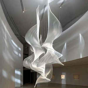 Decoración de bodas Villa candelabros colgantes Proyecto de vestíbulo de hotel personalizado luces colgantes grandes - Product Image 2