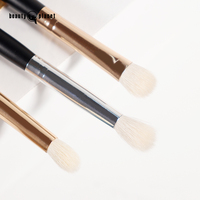 Pinceaux de maquillage pour les yeux Beauty Planet, pinceaux de mélange personnalisés, poils doux, manche en bois, pinceaux de mélange pour les yeux, marque privée