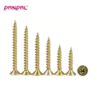Kit de 112 vis pour aggloméré, plaqué zinc jaune, fixations pour bois, 3.5x19 3.5x25 4x25 4x30 5x38 mm avec foret