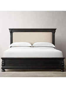 Высококачественная легкая Роскошная американская простая ретро кровать из массива дерева - Product Image 4