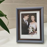 Cadre photo multicolore de style européen pour table ou bureau, 4x6, 5x7, 6x8, 8x10, A4, avec passe-partout blanc, pour affichage, décoration de mariage, ornement