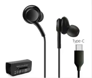 价格便宜的耳机C型有线入耳式耳机，带麦克风，适用于三星Galaxy Note 10注20 S22 S21 S20入耳式耳机