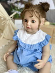 22 inç kalıp yeniden doğmuş bebek bebekler kız siyah bebek ucuz satış vinil <span class=keywords><strong>Mini</strong></span> moda yumuşak oyuncak DIY oyuncak yenidoğan gerçekçi - Product Image 5