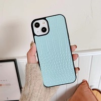 Coque de téléphone en cuir de crocodile de luxe avec logo personnalisé pour iPhone 7-16Pro max/15Plus/15Pro coque de téléphone design à imprimer soi-même