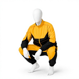 Survêtement de jogging en nylon avec fermeture éclair, logo personnalisé du fabricant, streetwear, coupe-vent, pour homme, en vente - Product Image 5