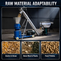 Ligne de production d'aliments pour animaux, volailles, bétail, granulés pour poulets, vaches, chats, chiens, haute productivité, diesel, Storsen