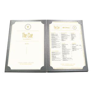 Bán buôn Chất lượng cao nhà hàng thư mục menu PU da đơn chủ bìa giấy thư mục menu - Product Image 2