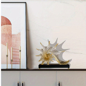 รูปปั้นปลาดาวเรซิ่นสไตล์ทะเล ของตกแต่งบ้าน ของประดับตกแต่งโต๊ะ - Product Image 1