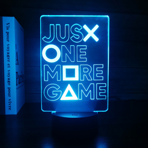 GAME Icon GAME OVER Acrylic 3D Nightlight Creative Esports Atmosphere <b>Light</b> Birthday Gift to Friends - Product Image 2
