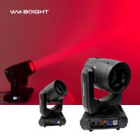 Projecteur de scène à tête mobile 380W Prism King Multi Prism Beam Spot IP20 avec DMX512 LED blanc + 13 couleurs pour discothèque, DJ, mariages et événements