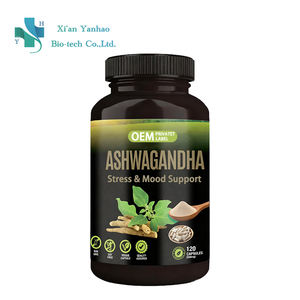 Oem Private Label Pure <span class=keywords><strong>Ashwagandha</strong></span> Capsules Voor Stress En Stemmingsondersteuning - Product Image 1