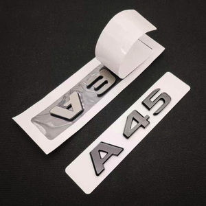 Adesivo per Auto 3D in ABS Nero Lucido con Lettere A35 A45 C63 A180 S per <span class=keywords><strong>Mercedes</strong></span> <span class=keywords><strong>Benz</strong></span>, Accessori Decorativi - Product Image 5