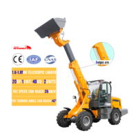 وافقت وكالة حماية البيئة 4 عجلة oem avant 1.6ton مصغرة صغيرة تلسكوبية الأمامية رافعة عجل