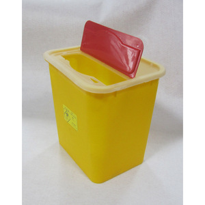 Medical Waste <b>Bin</b> 15L <b>Square</b> Flip Lid Storage Bucket Indoor Use Pp Material - Product Image 2