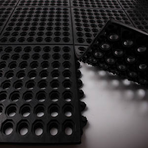 Tapis en caoutchouc antidérapants pour sols de porte, en forme d'anneau creux, recyclés et naturels, pour l'extérieur et le jardin - Product Image 4