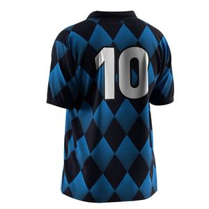 Haut de football ajustable avec col polo à bouton unique, zones anti-humidité et technologie de séchage rapide, idéal pour les événements de club - Product Image 6