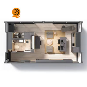 منزل حاويات حديث التصميم موفر للمساحة 20 قدم و40 قدم، سكن متعدد الطوابق، منزل حاويات مسبق الصنع، فيلا فاخرة - Product Image 5