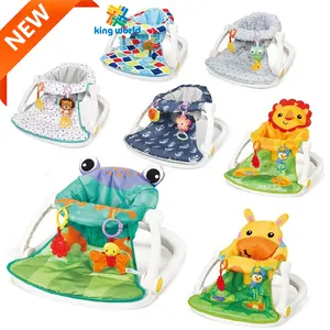 Nova Chegada Fácil Baby Chair Portátil Baby Floor Seat Segurança Rocker Com Bell Destacável Modelo Animal Bonito