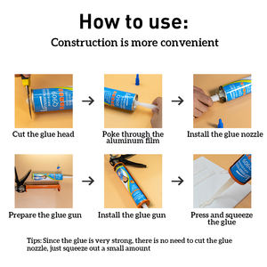 Kameier Construction <span class=keywords><strong>Anti</strong></span>-<span class=keywords><strong>moisissure</strong></span> Multi-usages Extérieur Mur Déco Colle Collage Adhésif Feuille Cuir Adhésif <span class=keywords><strong>Fibre</strong></span> <span class=keywords><strong>de</strong></span> <span class=keywords><strong>Verre</strong></span> Mastic - Product Image 2