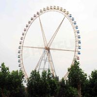 Grande Roue Géante de Luxe Attrayante de 88 Mètres avec Éclairage LED pour Parcs d'Attractions