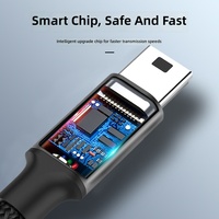 Câble adaptateur USB Type-C vers Mini USB avec gaine en nylon, charge rapide 3A, synchronisation des données, pour ordinateur portable, appareil photo numérique, boîtier de disque dur