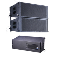 Enceinte Line Array Active Double 10 Pouces avec Module d'Amplification DSP Audio Professionnel pour Système Sonore Pro