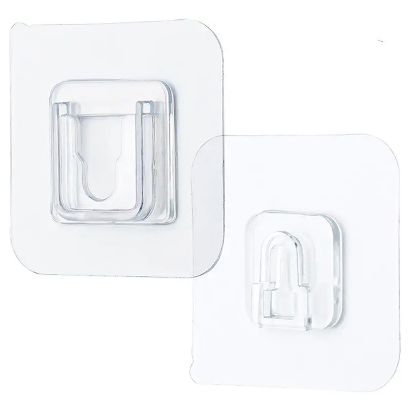 Crochets muraux adhésifs Double face support de ventouse Transparent solide pour la cuisine salle de bains cadre Photo miroir