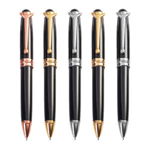 Stylo à bille promotionnel en laiton massif avec logo personnalisé, design sportif, pointe de 1,0 mm - Encre noire - Product Image 3