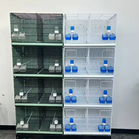 Cages d'élevage pliables pour oiseaux, cages d'élevage en métal détachables, montage facile, belle cage d'élevage pour oiseaux