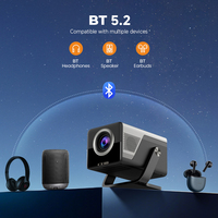 Vente flash - Projecteur LED haute luminosité 750 ANSI lumens, résolution Full HD 1080p, distance de projection de 1 à 3 m, projecteur de cinéma maison